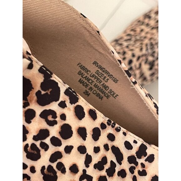 Betsey Johnson Irving Cheetah Peep Toe Slingback Bow Red Heel Rockabilly Sz 8.5 - Picture 9 of 9